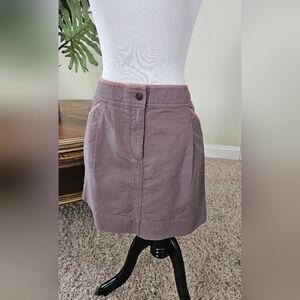 NWT Ann Taylor LOFT 100% Cotton Taupe Skirt - Size 8